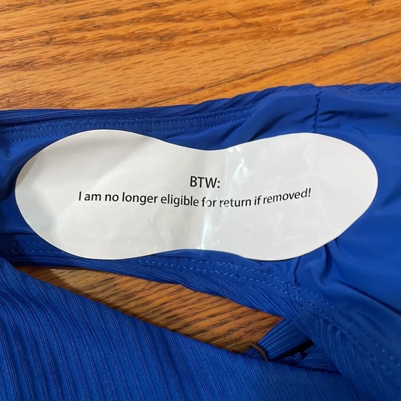 Andie The Marco One Piece LT Rib Swimsuit Mazarine Size S Tall NWT - Picture 7 of 7